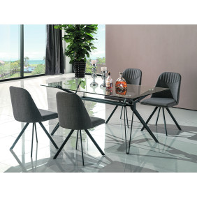 Стол обеденный Tivoli 160х90 см Прозрачный TIVOLITSZ160