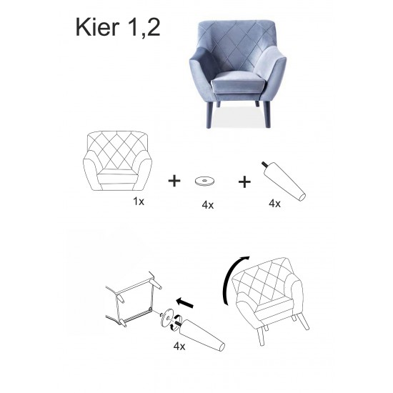 Диван Signal Kier 2 Карри KIER2V68W 2