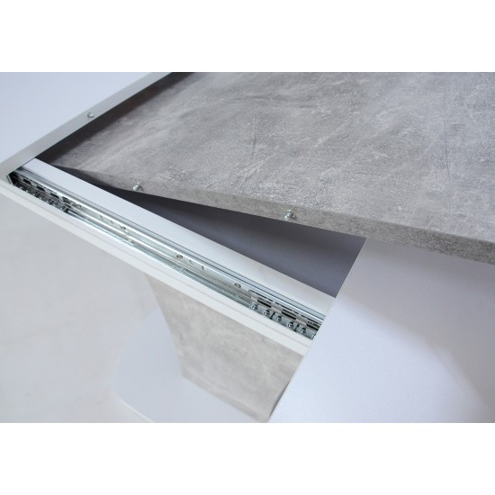 Стол обеденный раскладной Sheridan 110(145)x68 см Белая Аляска / Индастриал 9