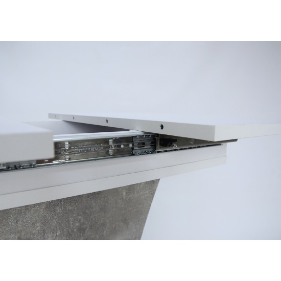 Стол обеденный раскладной Sheridan 110(145)x68 см Белая Аляска / Индастриал 8