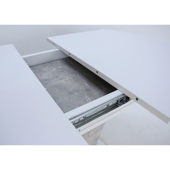 Стол обеденный раскладной Sheridan 110(145)x68 см Белая Аляска / Индастриал 11