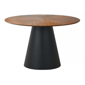 Стіл обідній ANGEL Горіх / Чорний матовий діаметр 120 ANGELORFI120