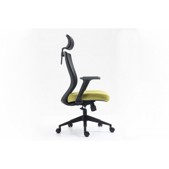 Комп'ютерне крісло Q-328H Чорний / Зелений OBRQ328HCZ 3