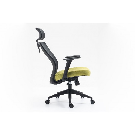 Комп'ютерне крісло Q-328H Чорний / Зелений OBRQ328HCZ 6