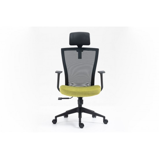 Комп'ютерне крісло Q-328H Чорний / Зелений OBRQ328HCZ 8