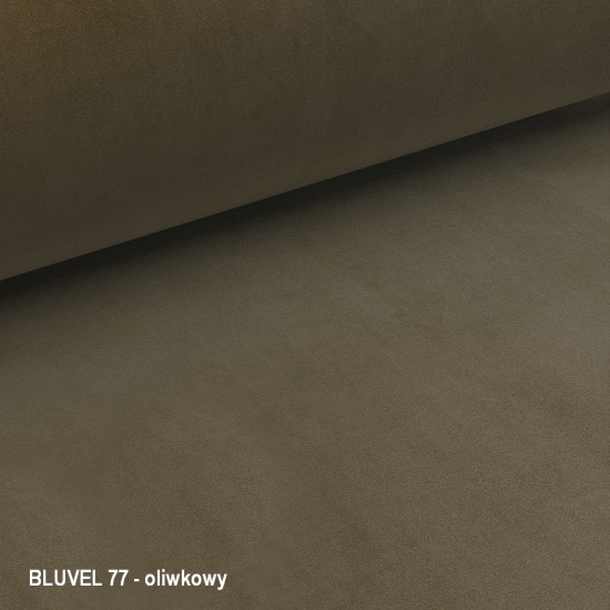 Крісло MANGO VELVET Чорний / BLUEVEL Оливковий 77 MANGOVCOL 5