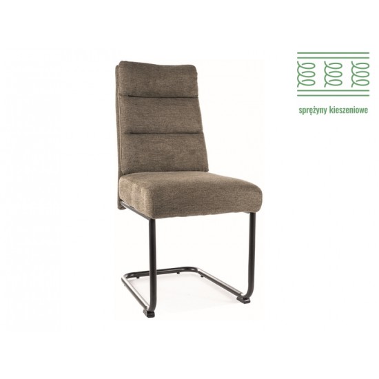 Крісло BERRY BREGO CHAIR Чорний каркас / Оливковий77 BERRYBRCOL 1
