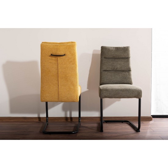 Крісло BERRY BREGO CHAIR Чорний каркас / Оливковий77 BERRYBRCOL 3