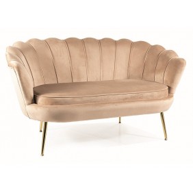 Диван CAMELLIA 2 VELVET Бежевый BLUEVEL 28 / Золото CAMELLIAV2BEZL